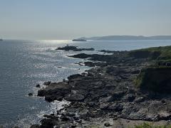Last view of Plymouth Sound - heading out of Heybrook Bay and about to turn the corner at Wembury Point